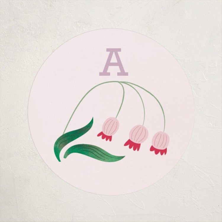 "Number One Bug" - Children's Birthday Party Stickers in Jade by Eve Schultz - Front