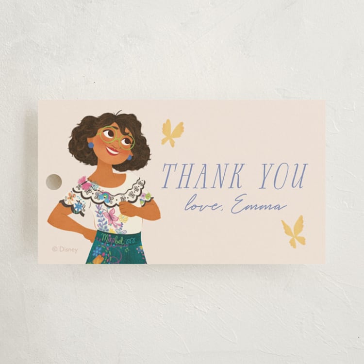 "Magical fiesta" - Children's Birthday Party Favor Tags in Vanilla by Sabrin Deirani - Front