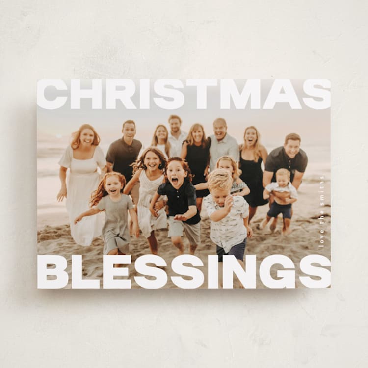 "Bold" - Holiday Cards in Snow by Kasia Labocki - Front