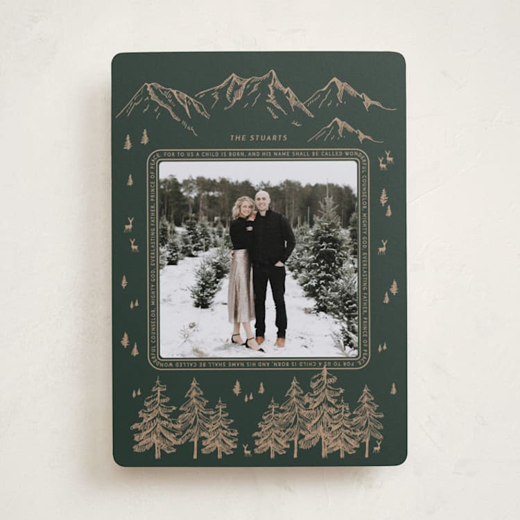 "The Heaven and Nature Sing" - Holiday Cards in Pine by Sherley Ferreira - Front