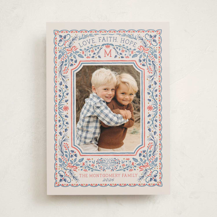 The Holly and the Ivy Christmas Photo Cards
