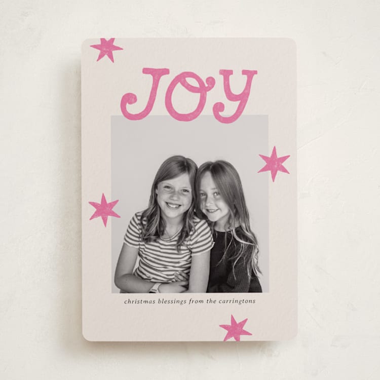 "Inky Joy" - Holiday Cards in Candy by Kercia Jane - Front