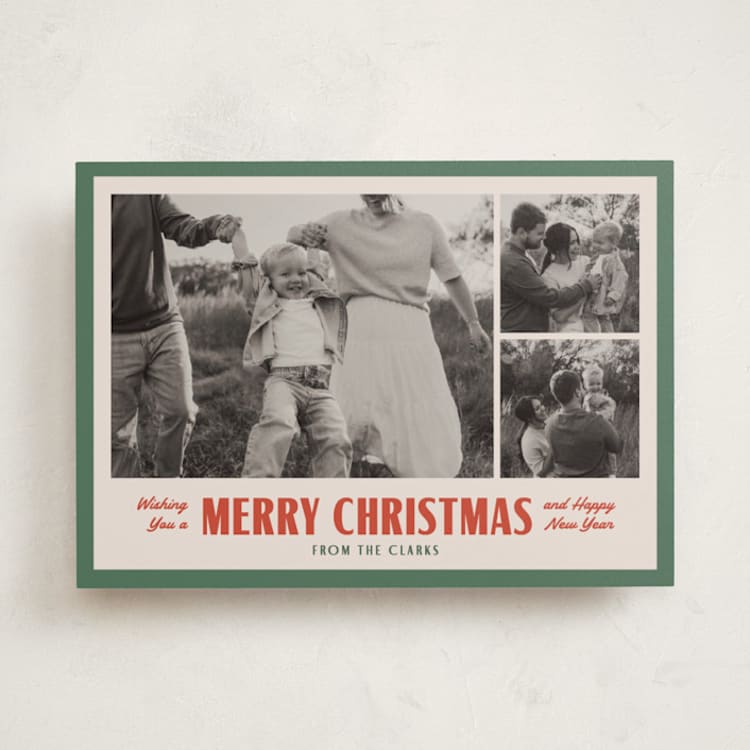 "berkeley" - Holiday Cards in Evergreen by Sarah Curry - Front