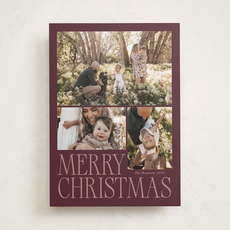 "Mulberry" - Holiday Cards in Mulberry by Brianne Larsen - Front