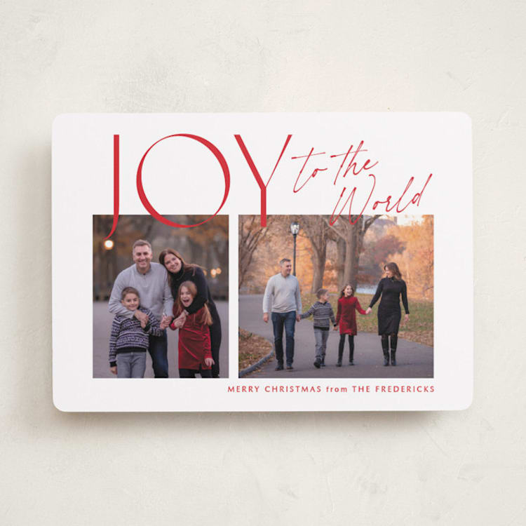 "Joyfully Duo" - Holiday Cards in Santa by Jackie Crawford - Front