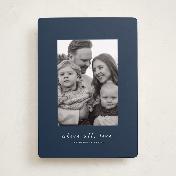 "Above all" - Holiday Cards in Midnight by Lea Delaveris - Front