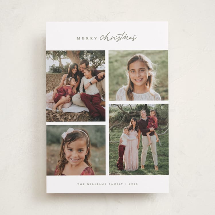 "Happy Holiday" - Holiday Cards in Eucalyptus by Wildfield Paper Co - Front
