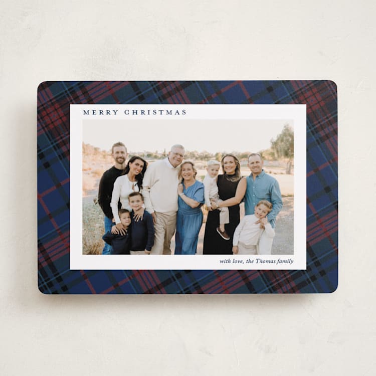 "Heartwarming" - Holiday Cards in Navy by Yaling Hou Suzuki - Front