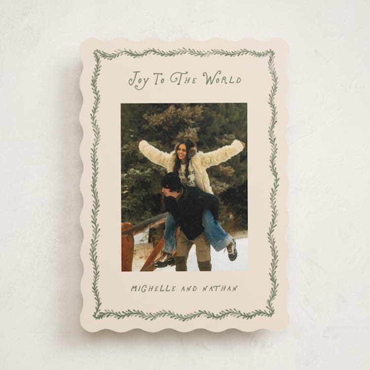"Festive Pine frame" - Holiday Cards in Pine by Creo Study - Front