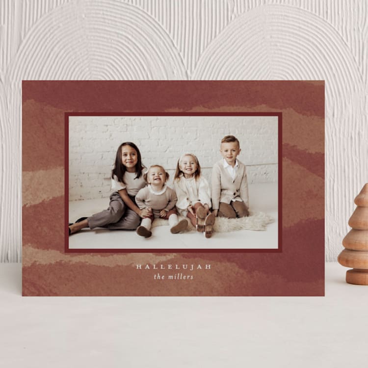 "Layered" - Holiday Cards in Nutmeg by Heather Cairl - Front
