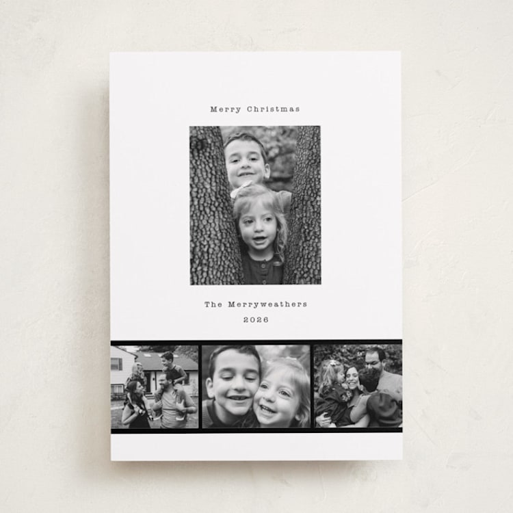 "Simple Film Strip" - Holiday Cards in Ink by Rebekah Canavan - Front