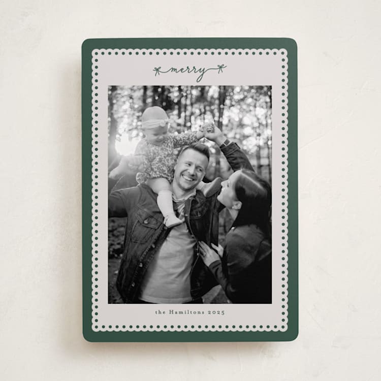 "Merry Bows" - Holiday Cards in Fir by Nicole Walsh - Front