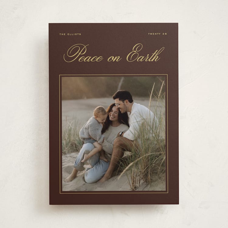 "Greenwich" - Holiday Cards in Fudge by Ekko Studio - Front
