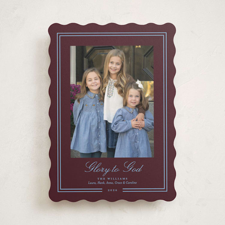 "Sweet Glory" - Holiday Cards in Fig by Alston Foster - Front