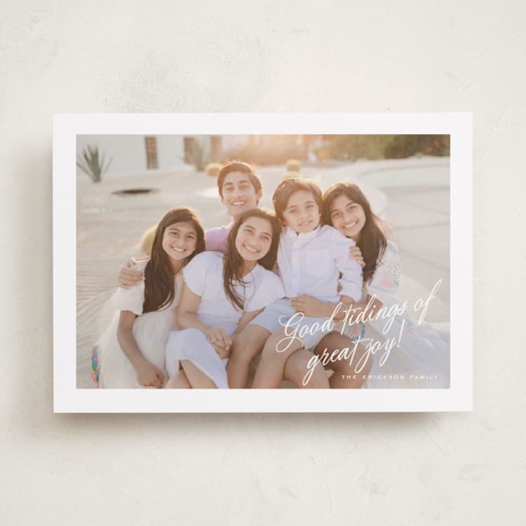 "Behold" - Holiday Cards in Snowdrift by Jessica Williams - Front