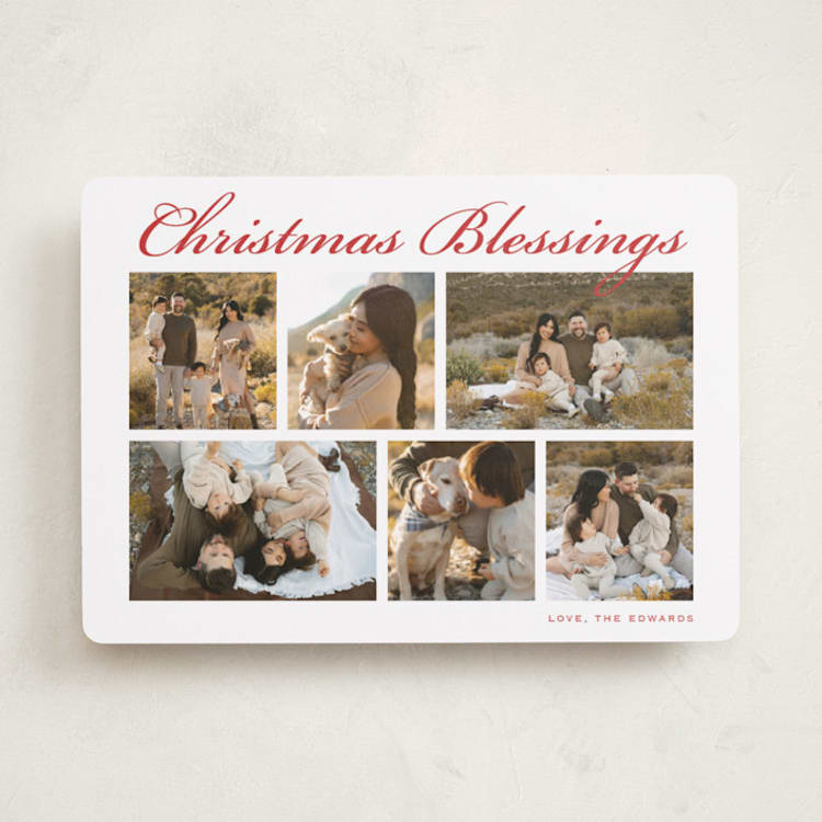 "Medley" - Holiday Cards in Santa Hat by Carolyn MacLaren - Front