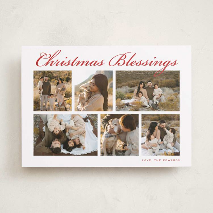 "Medley" - Holiday Cards in Santa Hat by Carolyn MacLaren - Front