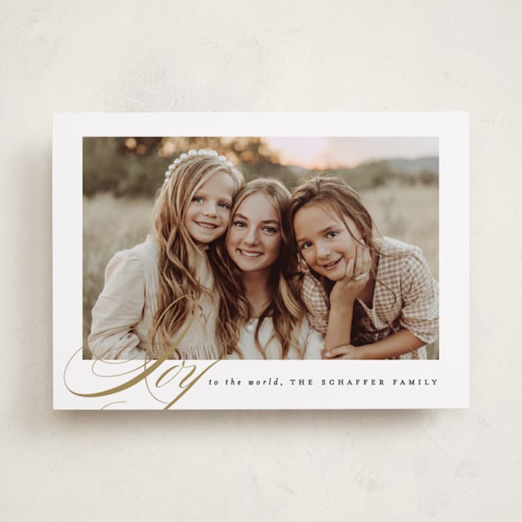 "Golden Joy" - Holiday Cards in Caramel by Brooke Chandler - Front