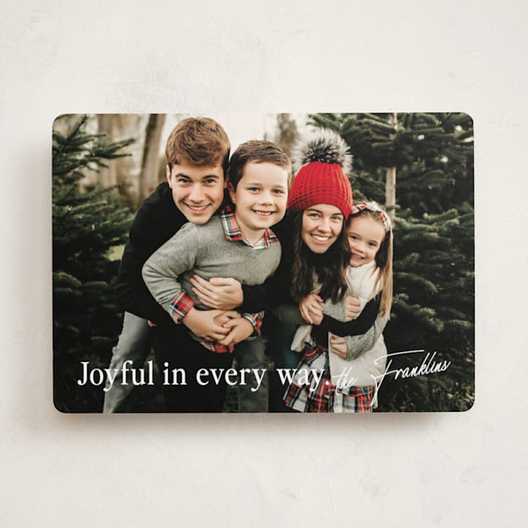 "Merry In Every Way" - Holiday Cards in Snow by Paper Raven Co. - Front