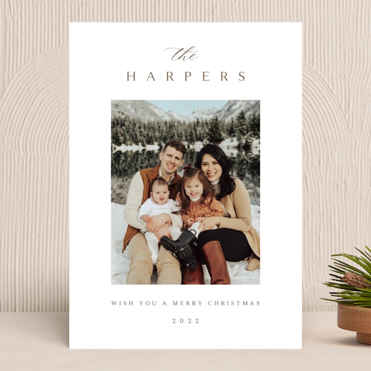 "family cheer" - Holiday Cards in Pecan Pie by Kasia Labocki - Front