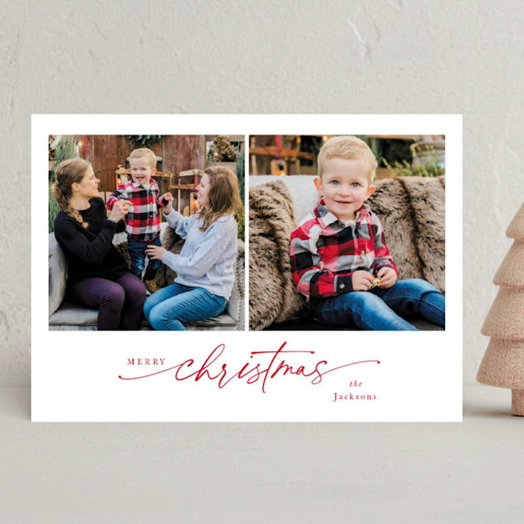 "Center Christmas" - Holiday Cards in Peppermint by Eric Ransom - Front