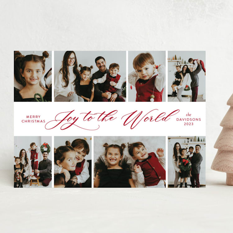 "Joy to the World Gallery" - Holiday Cards in Holly by Vanessa Doyle - Front