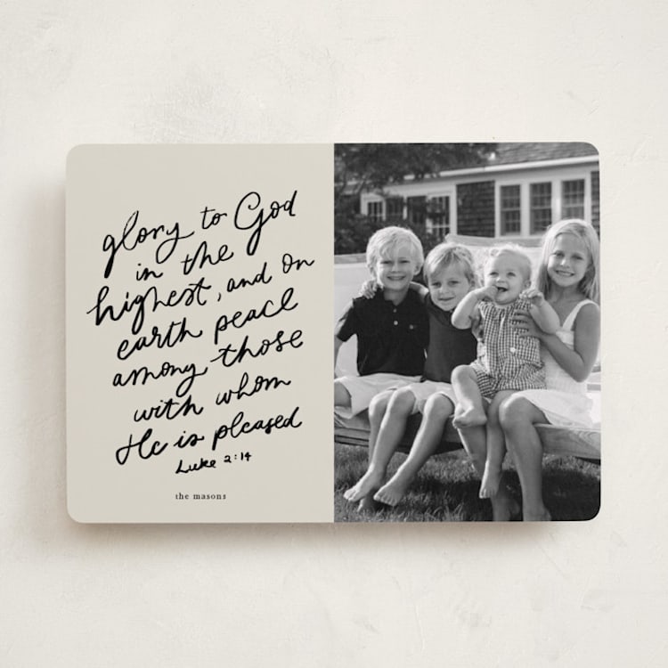 "Vintage Letter" - Holiday Cards in Holy Night by Abbigail Lim - Front