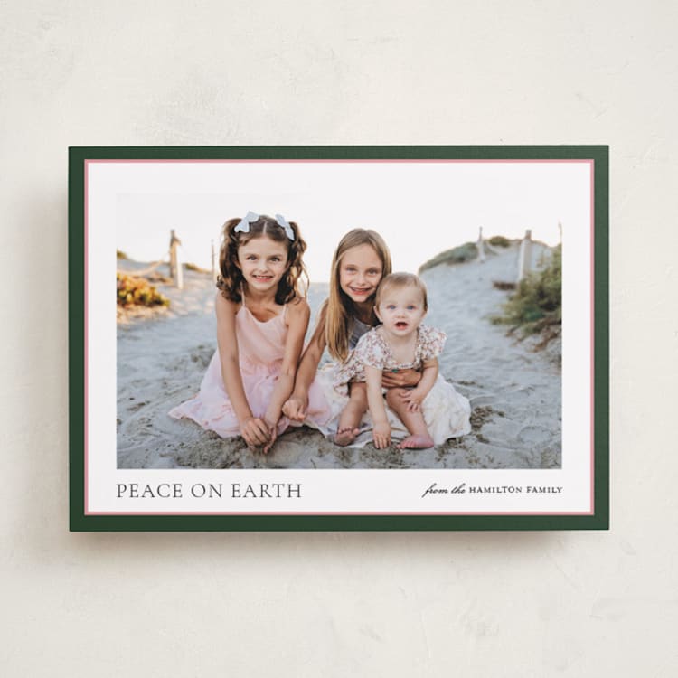 "Preppy Frame" - Holiday Cards in Fern by Jennifer Lew - Front