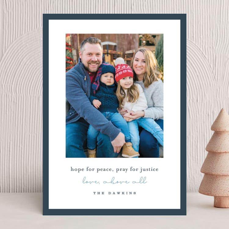 "prayer" - Holiday Cards in Marine by Sara Hicks Malone - Front