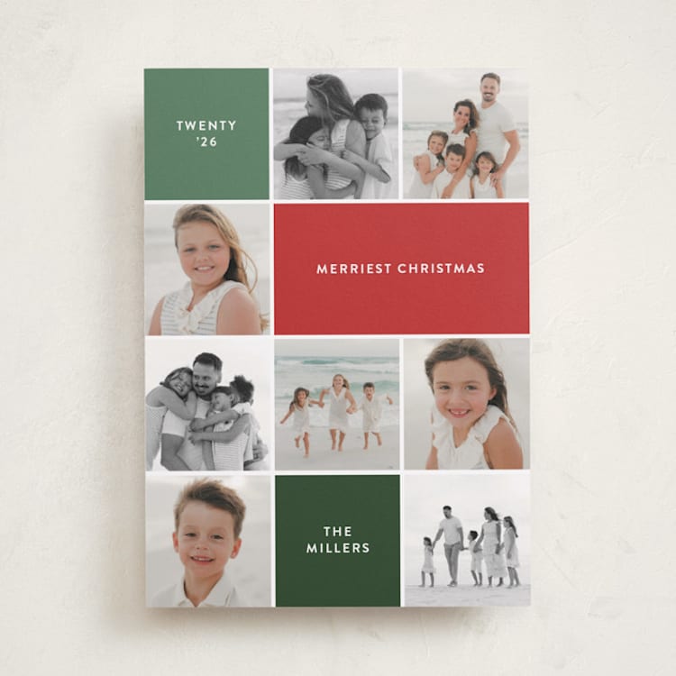 "Festive Collage" - Holiday Cards in Wreath by Olivia Williams - Front