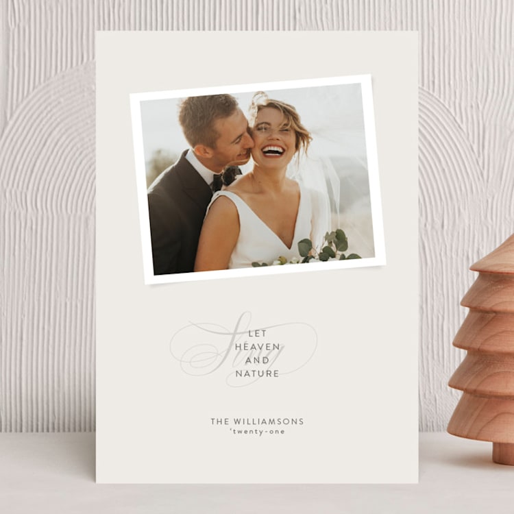 "Heaven Song" - Holiday Cards in Cocoa by Jula Paper Co. - Front