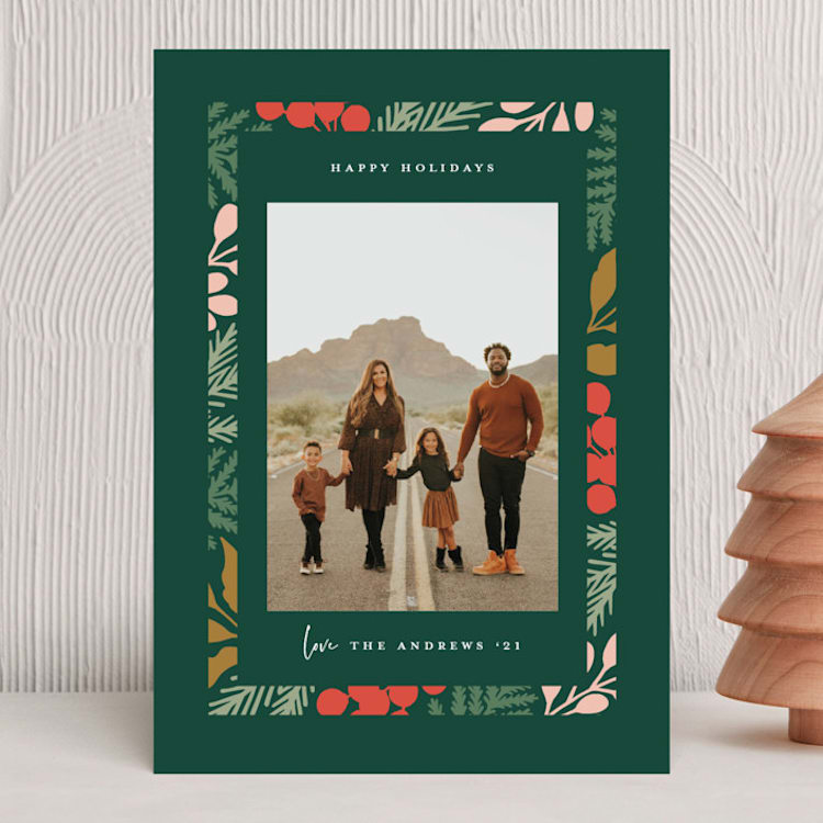"Bright Season" - Holiday Cards in Evergreen by Michelle Taylor - Front