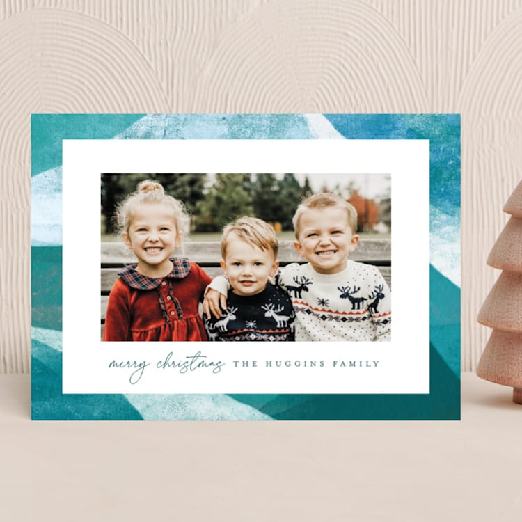 "Peppermint Swirl" - Holiday Cards in Royal Icing by Brooke Chandler - Front