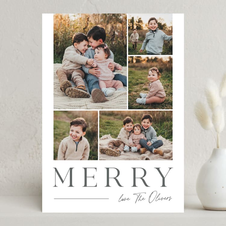 "Photo Look" - Holiday Cards in Silverbells by Carolyn MacLaren - Front