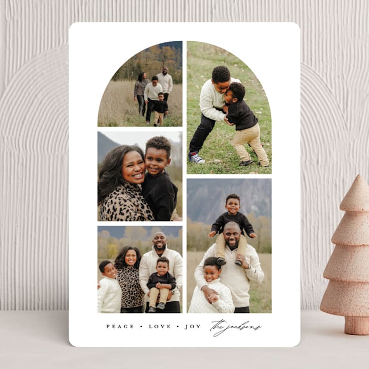 "Puzzle" - Holiday Cards in Frost by Lauren Chism - Front