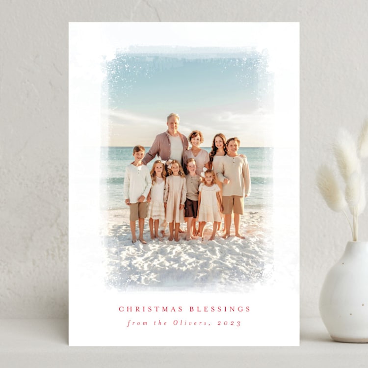 "Frosting" - Holiday Cards in Holly Berry by AK Graphics - Front