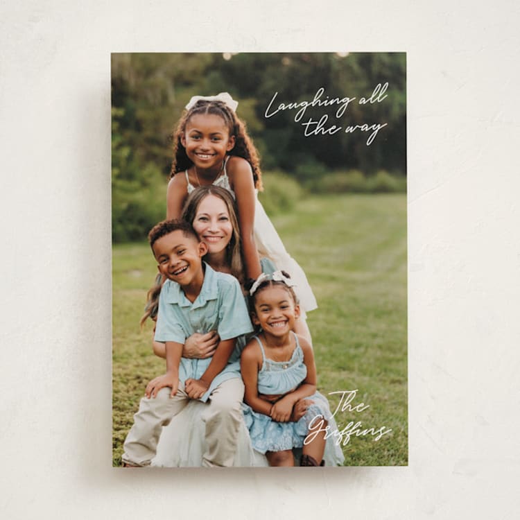 "Simple Nostalgia" - Holiday Cards in Snow by Lisa Assenmacher - Front