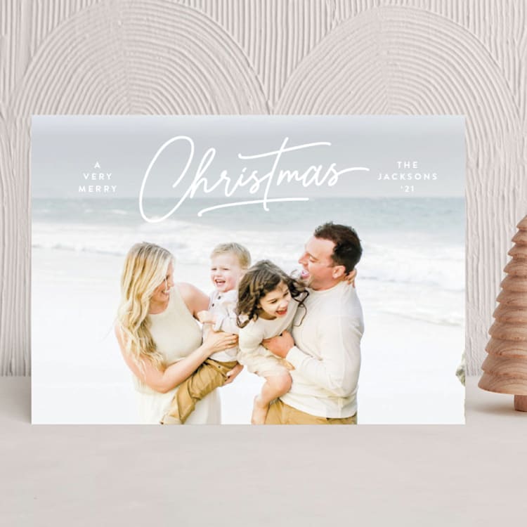 "Dashing" - Holiday Cards in Snow by Lauren Chism - Front