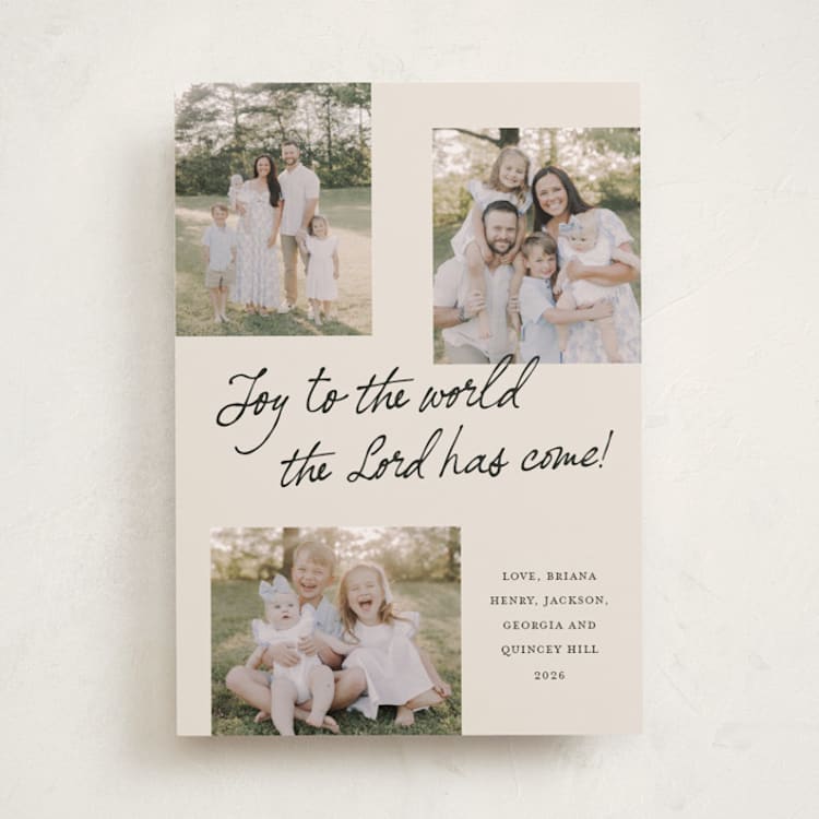 "Written in Joy" - Holiday Cards in Inkwell by Kercia Jane - Front