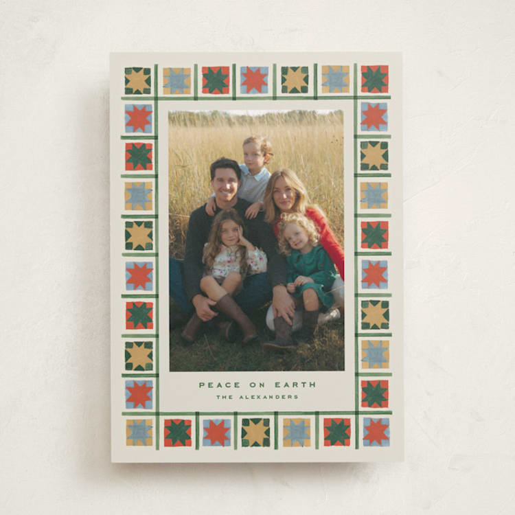 "Morning Star" - Holiday Cards in Cream by Amy Kross - Front