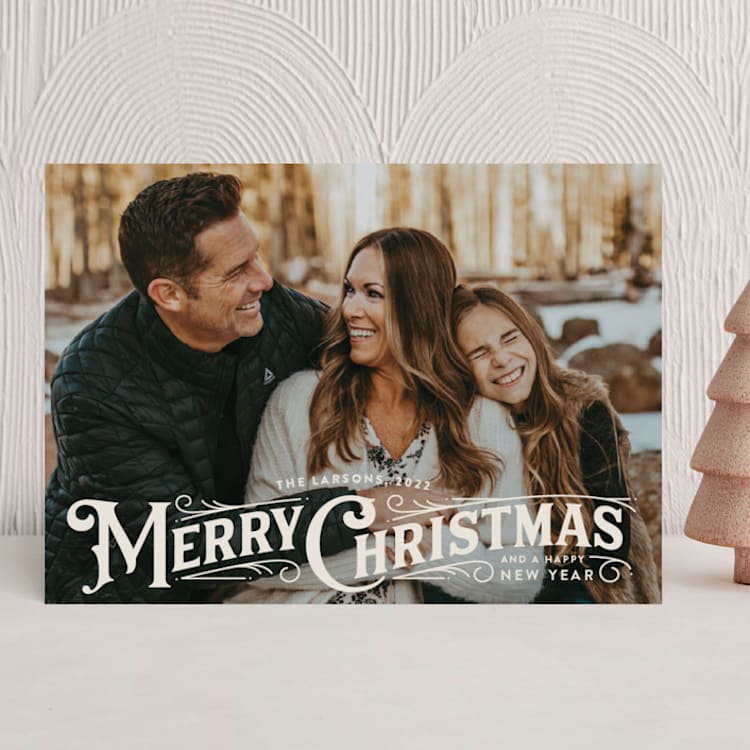 "Christmas Traditions" - Holiday Cards in Buttercream by Jill Means - Front