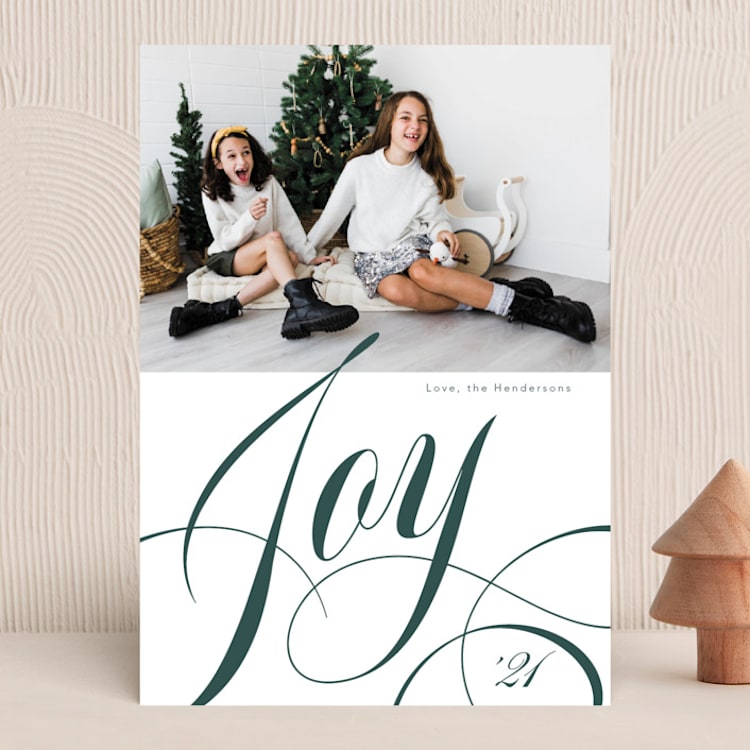 "elegant" - Holiday Cards in Spruce by Tatjana Koraksic - Front