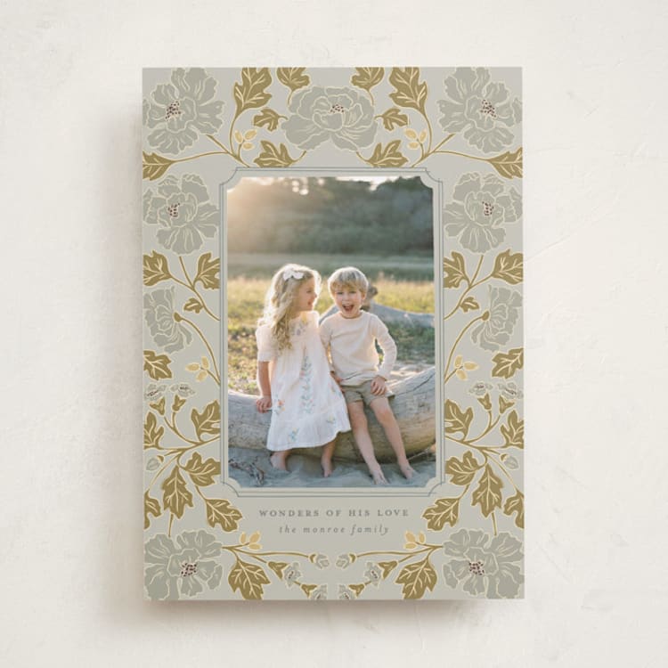"Christmas Poppies" - Holiday Cards in Glacier by Tara Grangroth - Front