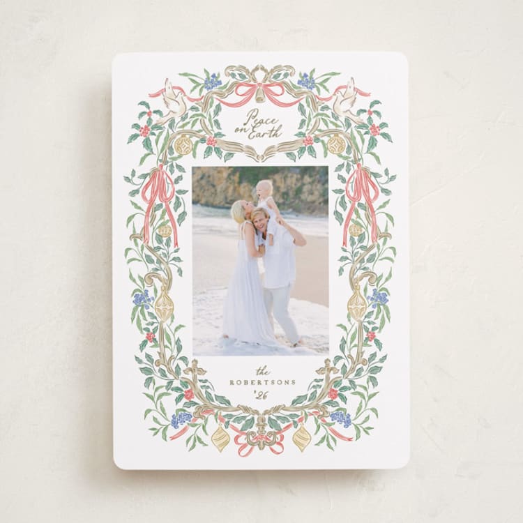 "a court of peace" - Holiday Cards in Cherry Wood by Grae - Front