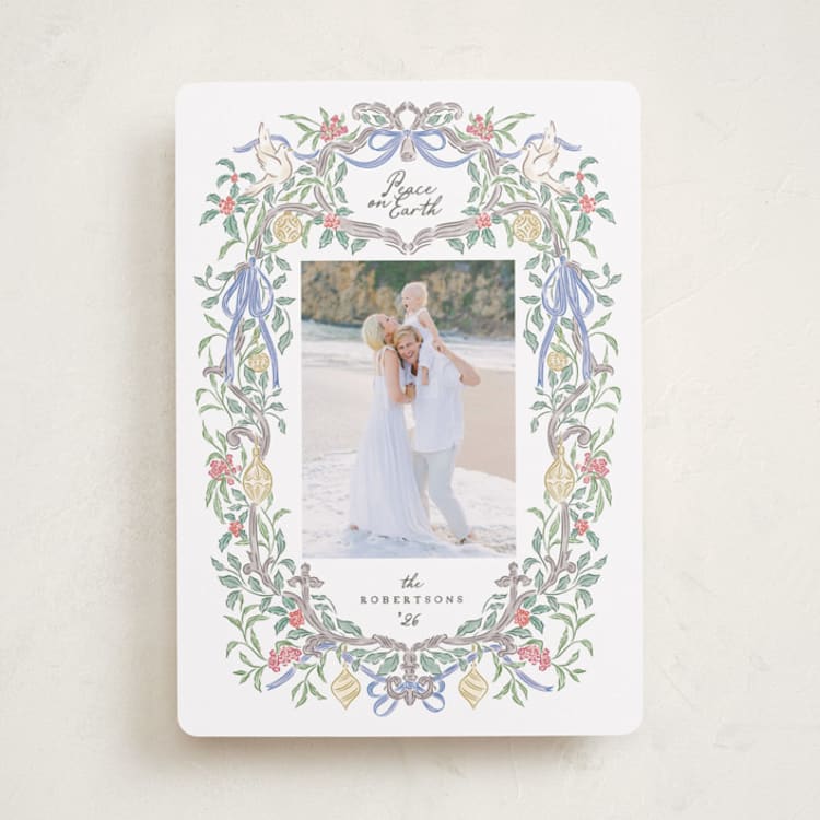"a court of peace" - Holiday Cards in Mistletoe Sky by Grae - Front