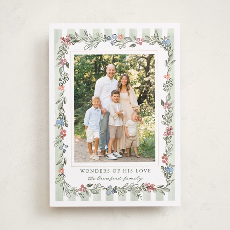 "Freestyle" - Holiday Cards in Wreath by Petra Kern - Front