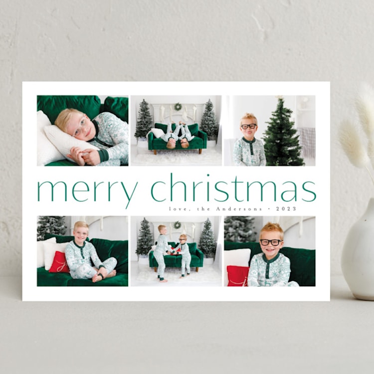 "Presents" - Holiday Cards in Mint by MC Designs - Front