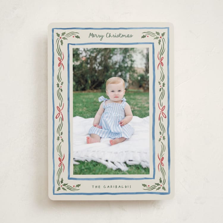 "Holiday Gingham" - Holiday Cards in Porcelain by Chris Griffith - Front