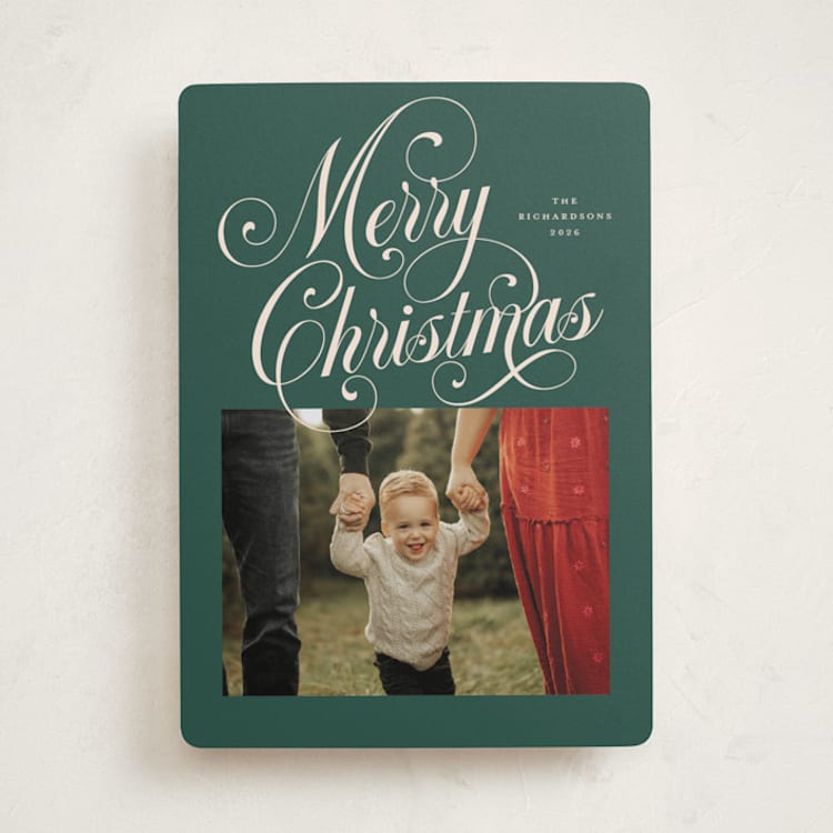 "Peppermint Twist" - Holiday Cards in Balsam by Jessica Williams - Front