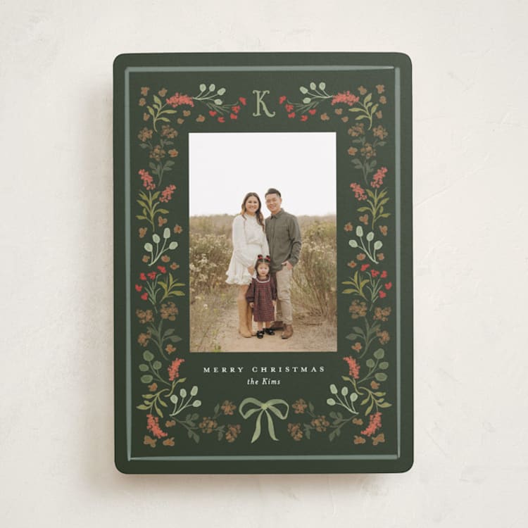 "Lafayette" - Holiday Cards in Evergreen by Melanie Kosuge - Front
